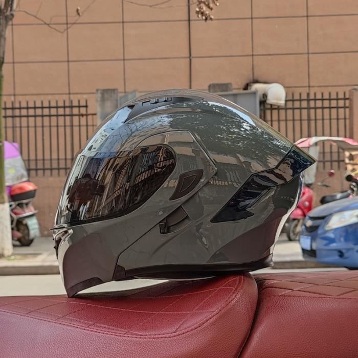 Woljay Casque De Moto Intégral Rabattable à Double - 4