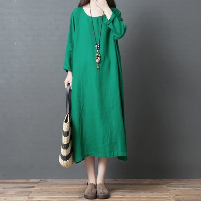robe coton hiver