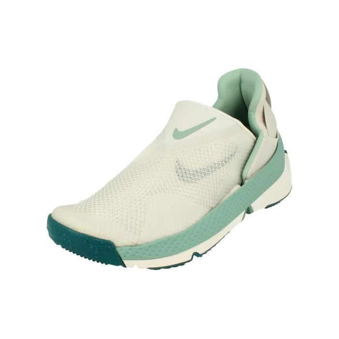 Nike Baskets Nike Go Flyease pour Hommes - Gris/Vert - Fermeture élastique - Dessus synthétique