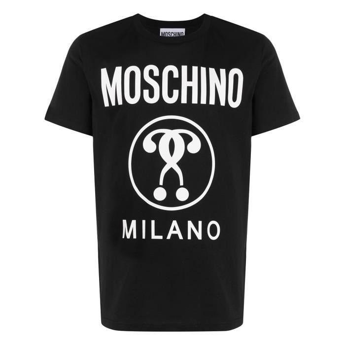 T-shirt Moschino pour homme en coloris Noir Homme Vêtements T-shirts T-shirts à manches courtes 