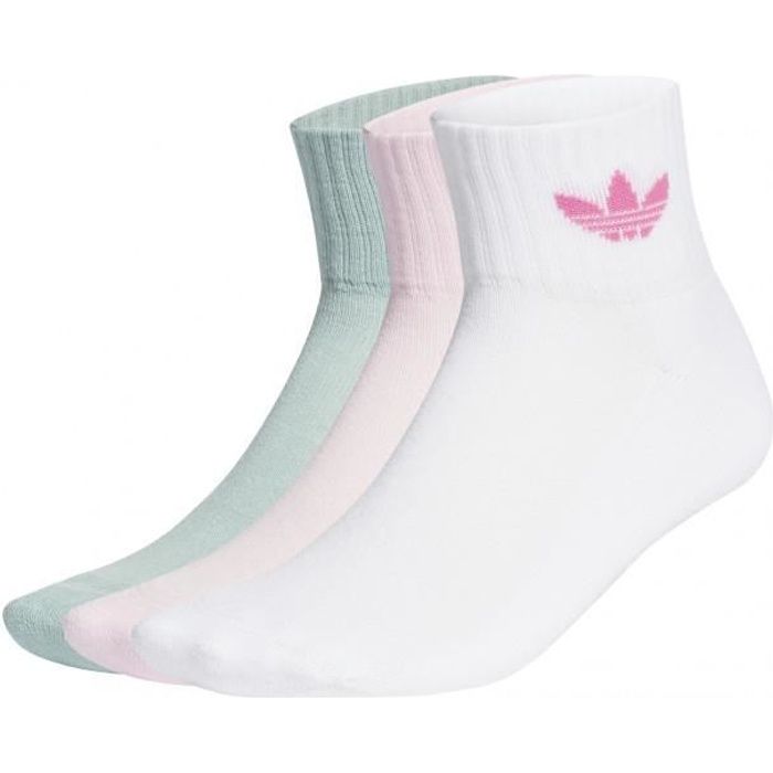 Chaussettes tennis Adidas Crew Tech - Coloris blanc ou noir