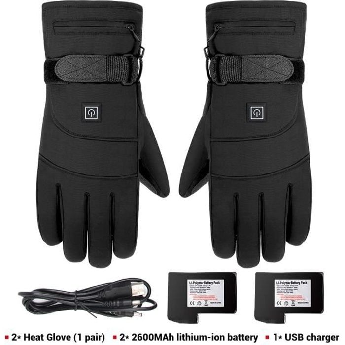 Gants,gants chauffants à batterie pour Moto,imperméables,thermiques,pour l'équitation,pour écran tactile - Type A1