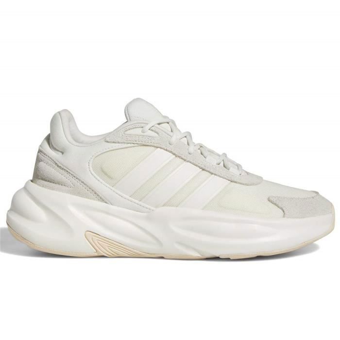 Chaussures de Running - Adidas - Ozelle - Blanc - Amorti Cloudfoam - Semelle en Caoutchouc