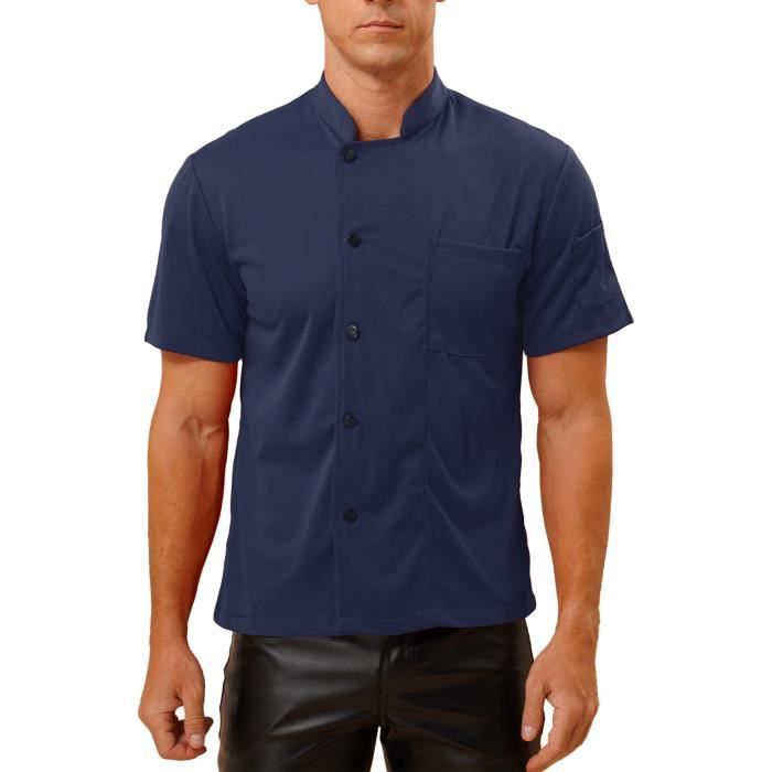 Veste Chef Cuisinier Unisexe Runhomal - Manches Longues Avec Poches