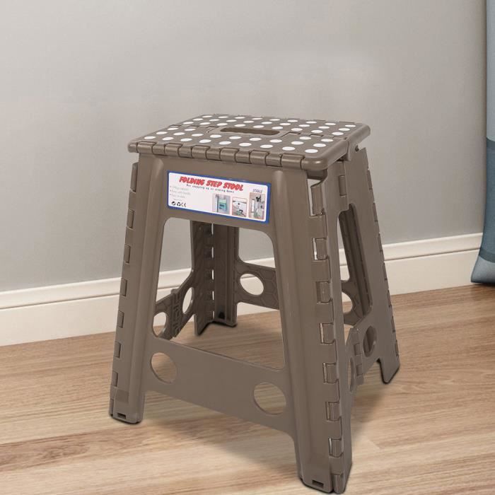 Tabouret Pliable Ultra Léger - 35 Cm - Charge 110 Kg - Poche Latérale - Parfait Camping, Pêche, Randonnée - 2