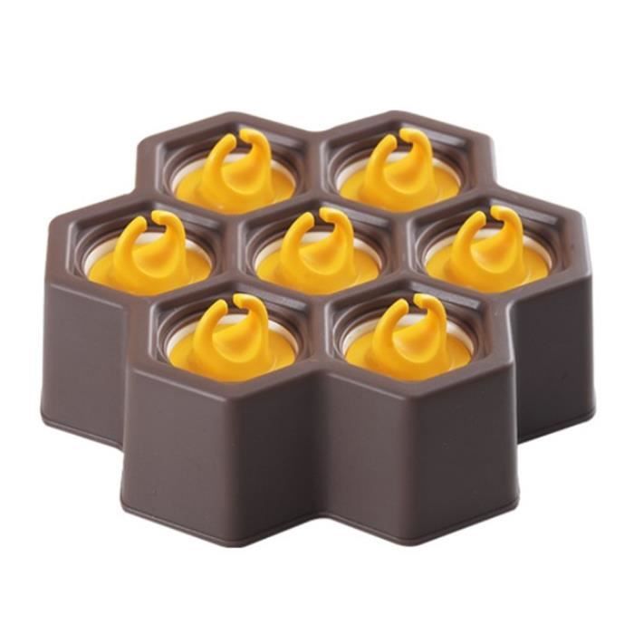 Moules à Esquimaux En Silicone - 12 Cavités - Avec 50 Bâtons En Bois - Sans BPA, Réutilisables - Rose
