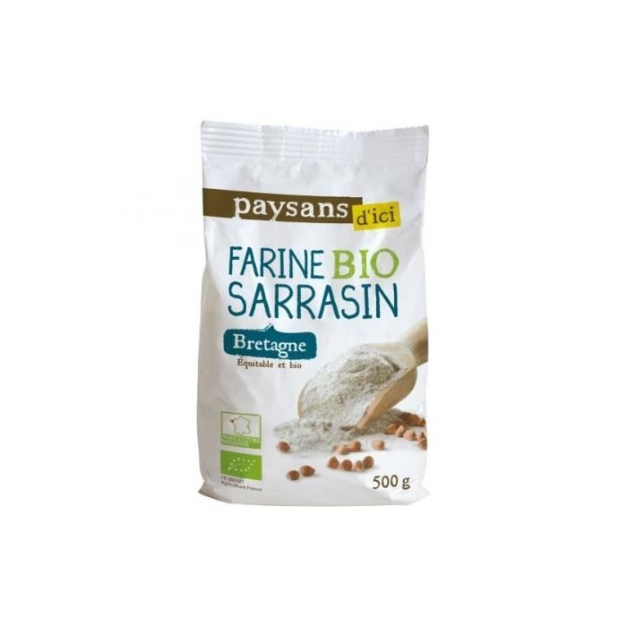 Farine au Sarrasin bio & équitable 500 g PAYSANS D'ICI