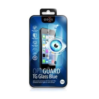 QDOS Protection-écran intégrale en verre trempé Qdos pour iPhone 6 - Bleu