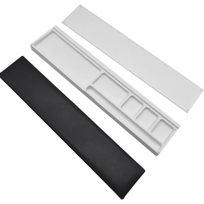 2 Reposes-poignets Ergonomiques En Forme De L - Noir, Antidérapants, Pour Bureau Et Gaming