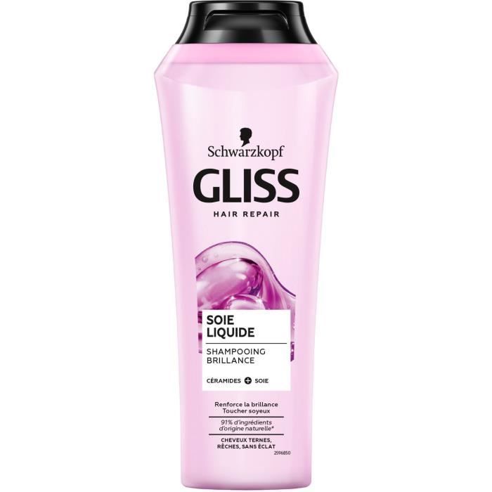 Shampooing Gliss SCHWARZKOPF Cheveux ternes, riches, sans éclat Soie Liquide 250ml