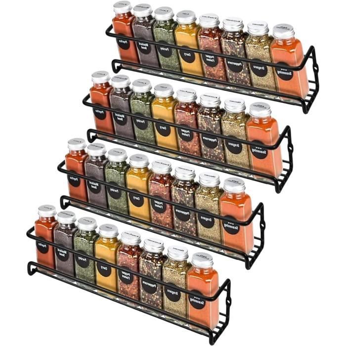 Étagère à épices à 4 Niveaux Pour Intérieur D'armoire