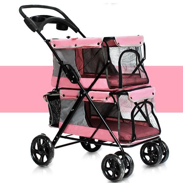 Poussette Pour Chien Rose - Toutpiti