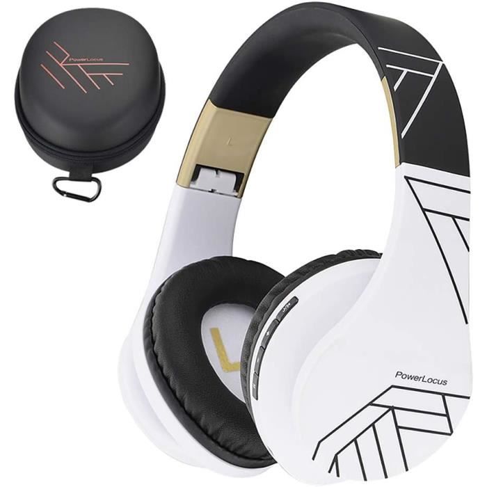 Casque Audio Bluetooth PowerLocus P2 - Pliable, Autonomie Longue, Réduction De Bruit