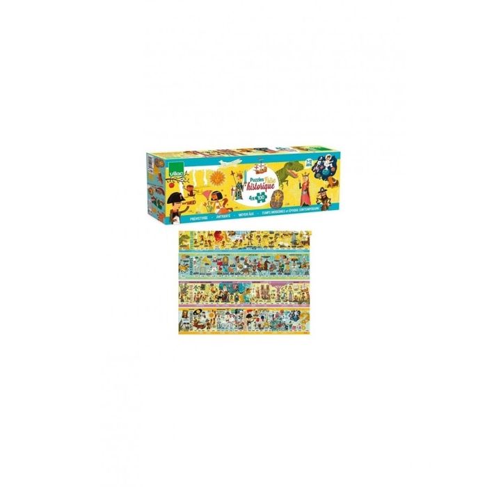 Puzzle en bois - Vilac - Grande frise historique - 4 x 100 pièces