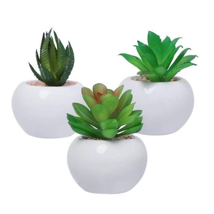 Lot de 3 mini décorations de jardin miniatures pour banc de parc