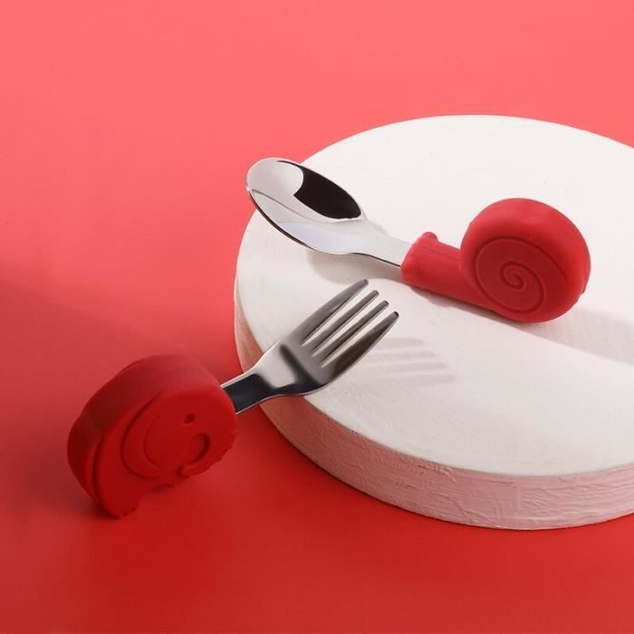 Assiette et couvert bébé (8 éléments),Assiette ventouse pour bébé,Couverts bébé silicone - Équipement bébé