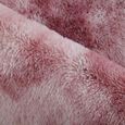 120x160cm Tapis de Salon Chambre - Tapis Shaggy Peluche Rose Violet - Doux Moelleux Tapis de Sol Rectangle-1