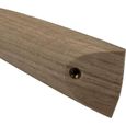 Gedotec Poignée d'armoire en chêne massif pour meuble de cuisine – Twist | Espacement des trous 224 mm | Bois massif-1