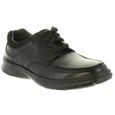 Chaussures Homme CLARKS COTRELL BLK SMOOTH LEA - Cuir Noir - Semelle flexible et antidérapante-1