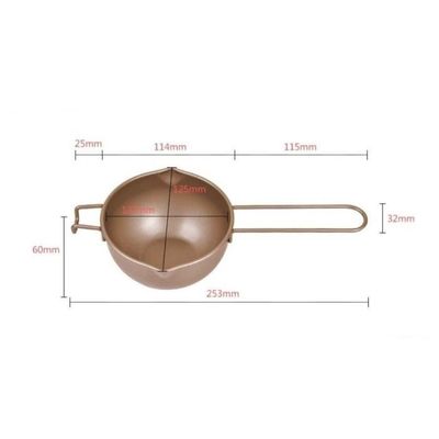 Bol De Bain D'Eau En Acier Inoxydable 600ml - Creuset Bain-Marie Avec Spatule, Pot De Fusion Chocolat Beurre