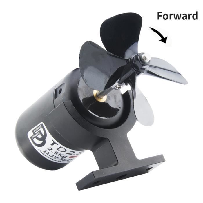 1 Paire De Moteurs étanches IP68 Pour Bateau RC – Marche Avant/arrière, Hélices Incluses, Plastique/métal
