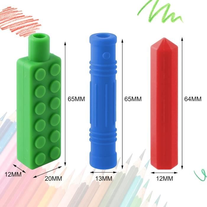 Crayons Bebe 1 An Pendentif à Mâcher En Silicone | Apaisement Et Stimulation Pour Les Enfants