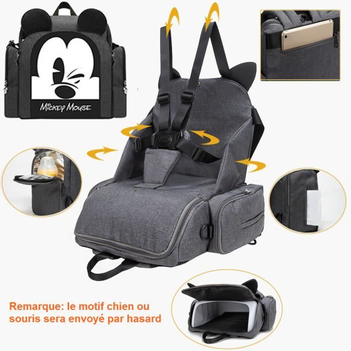 Rehausseur De Chaise Bébé Surwin - Coussin Portable Avec Sangles - 32x32x8 Cm - 6