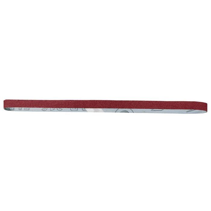 SBS Lot De 48 Bandes Abrasives 13 X 451 Mm - Grains P40/60/80/120/180/240 - Corindon Pour Ponceuses à Bande