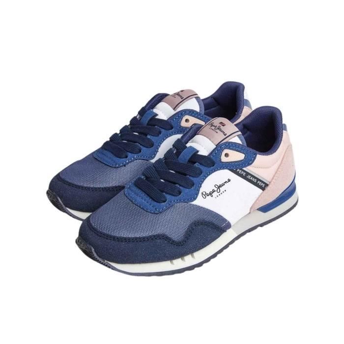 Baskets Pepe Jeans London Classic pour Fille Pepe Jeans Blanc