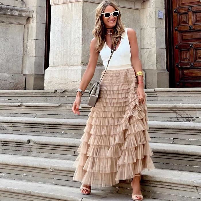 Pantalon En Lin Pour Femme - Pantalon D'été Large - Léger - Avec Taille élastique - Décontracté - Coupe Ample