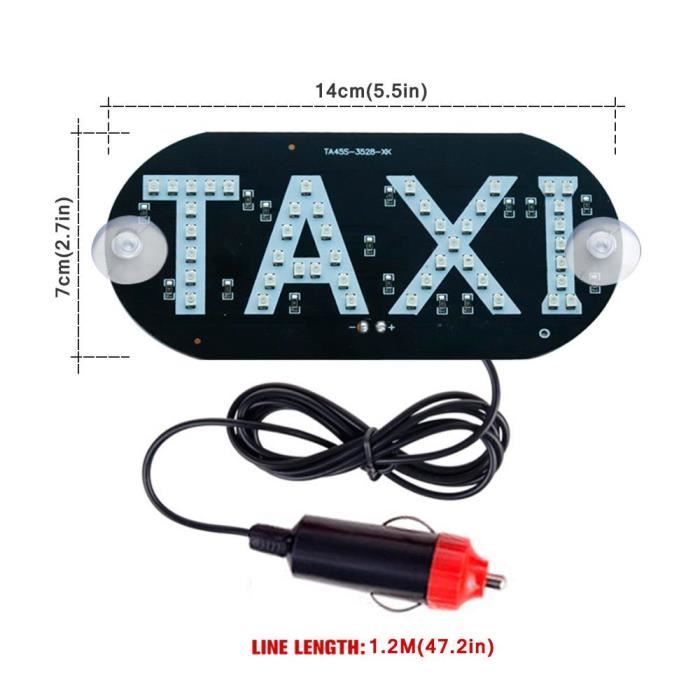 Enseigne, Panneau Publicitaire Lumineux Programmable pour Texte Défilant  23CM 12v LED | Idéal Voiture, Moto, Taxi