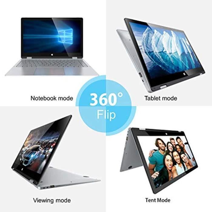PC-Ordinateur Portable Convertible Hybride 2-en-12