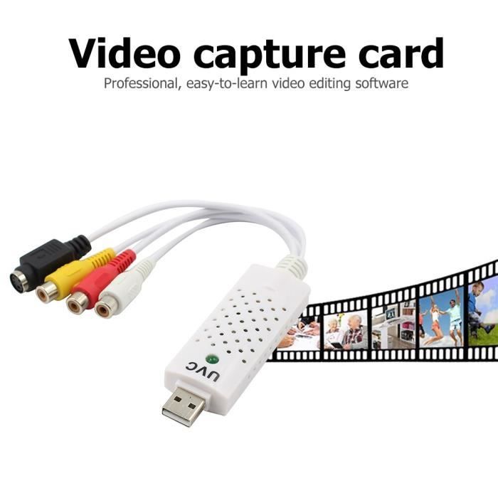 Generic EasyCAP Capture Audio / Vidéo, PC TV Adapter Convertisseur VHS DVD  to Numérique