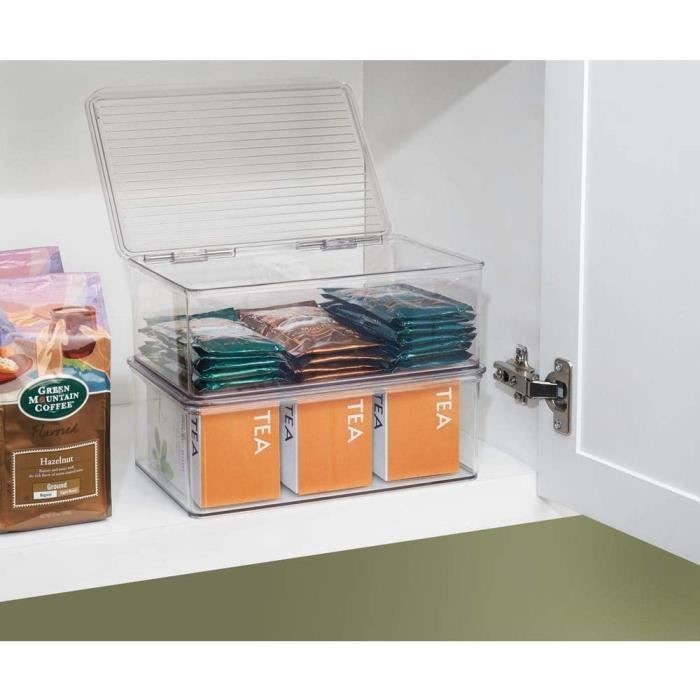 Boîte de rangement réfrigérateur ou lot de 2