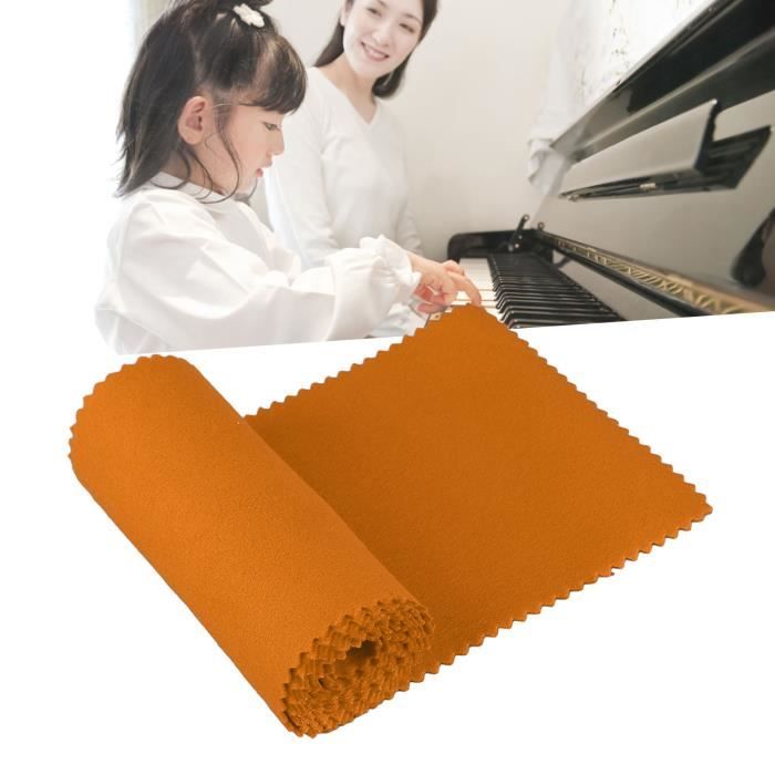 Housse De Protection Clavier Piano 88 Touches - Tissu Léger Respirant Résistant à La Chaleur Gris Clair