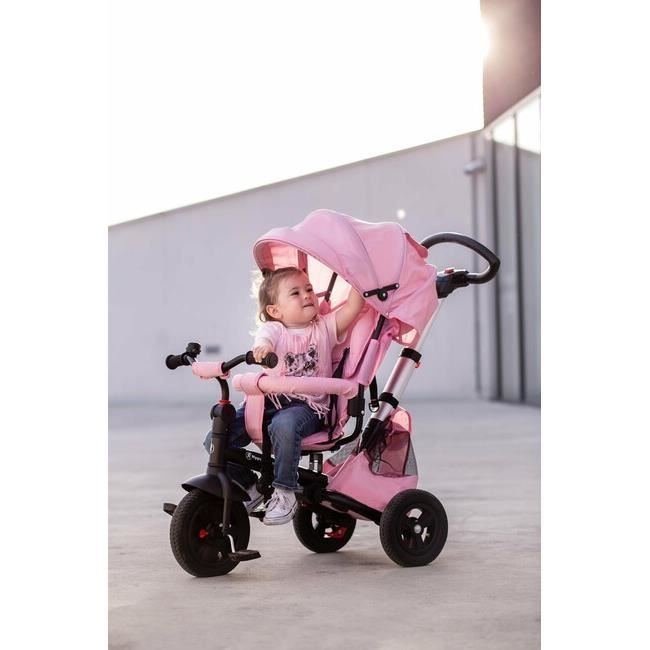 Hypermotion Poussette Tricycle Pour Enfant 1-5 Ans (25 Kg), Habillage Pluie  - Rose à Prix Carrefour