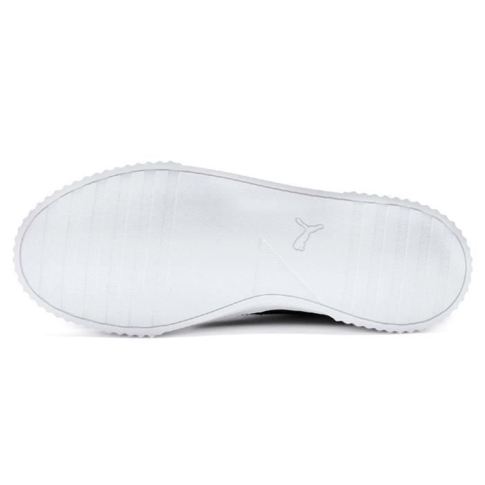 Puma Carina Baskets Basses En Daim De Ville Femmes Noir blanc