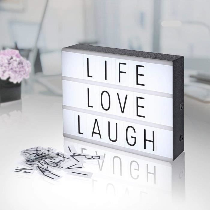104 Lettres & Symboles Colorés Pour Boîte Lumineuse – Chiffres, Émoticônes, Coeurs, Cinéma A3/A4/A5, Déco Chambre, Mariage, Fête