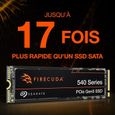 Disque SSD interne - SEAGATE - Firecuda 540 1to - M.2 2280 Pcle 5e génération (ZP1000GM3A004)-3