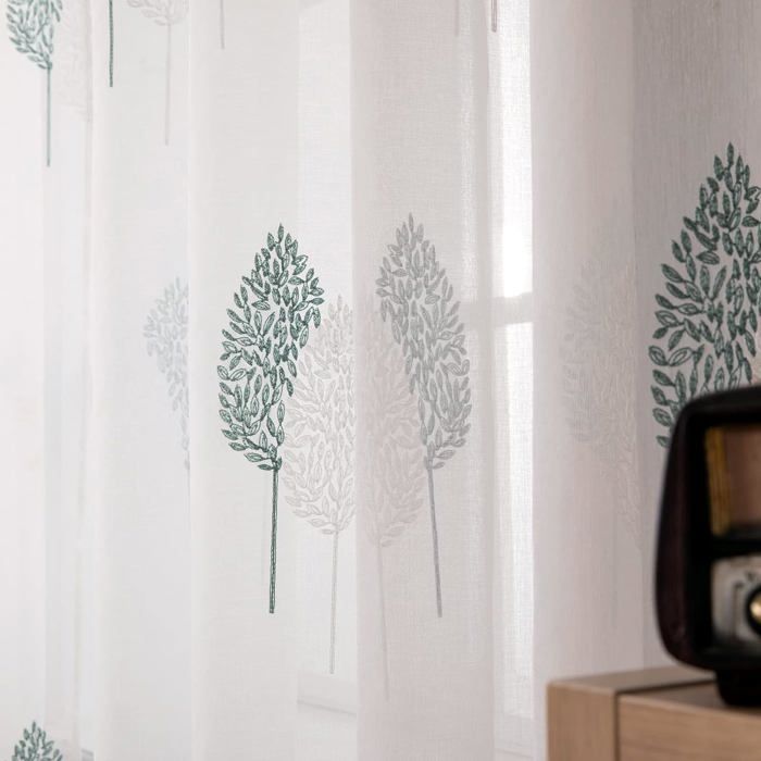 Grand Voilage Prêt à Poser 2,35m X 3m – Sans Repassage, Polyester, Occasion Avec Photos Jardin