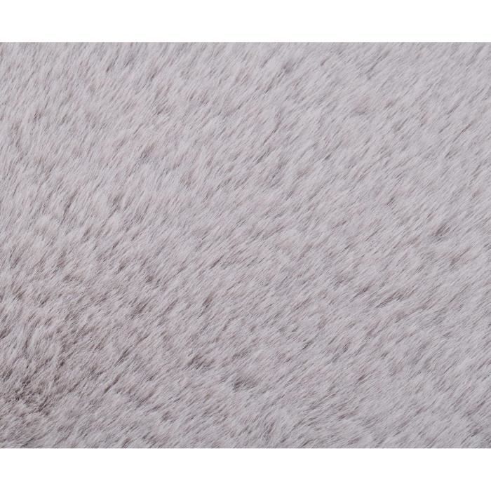 Coussin De Chaise En Fausse Fourrure - Ø 38cm - Blanc - 100% Polyester - Lavable Machine - Gözze