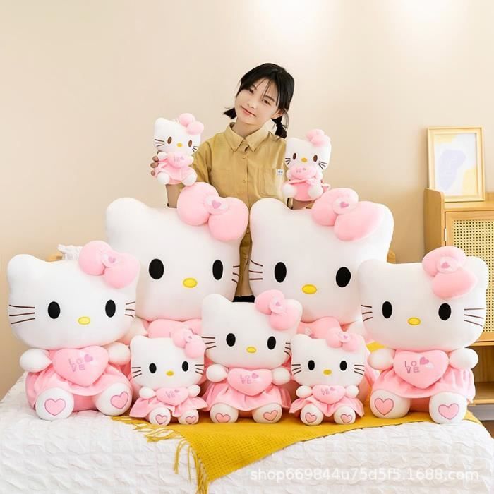 Hello Kitty, Peluche Toute Douce, 16 cm, Série My Bestie Forever, Modèle Hello Kitty Bleu, pour Les Enfants dès la Naissance, HKTD93