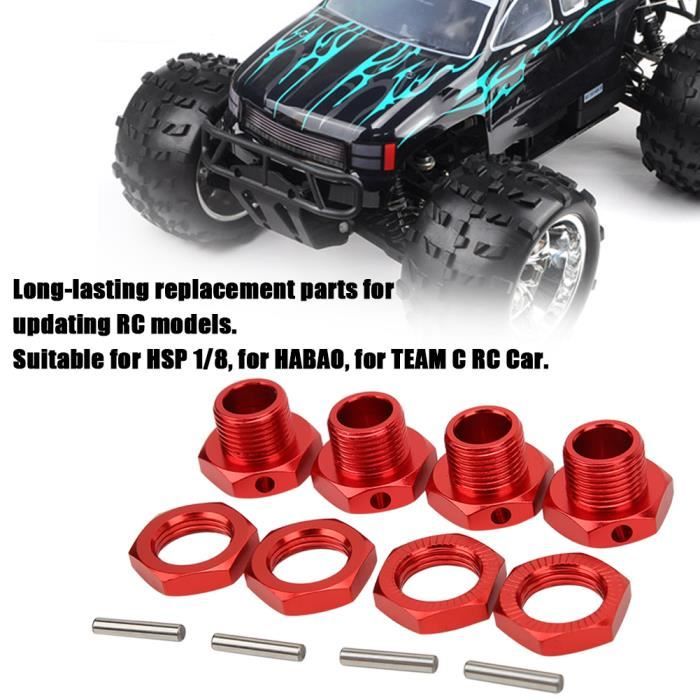 Lot De 4 Disques De Frein RC Hexagonaux 12 Mm – Alliage D'aluminium Rouge – Pour 1/10 Tamiya Sakura D4 Drift