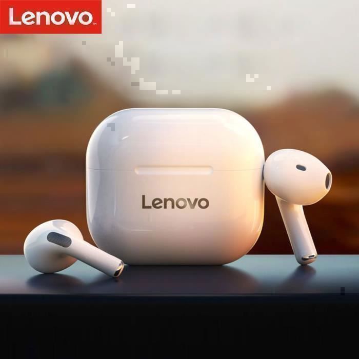 Écouteurs Lenovo LivePods LP40 Bluetooth Blanc Sport - Main Image