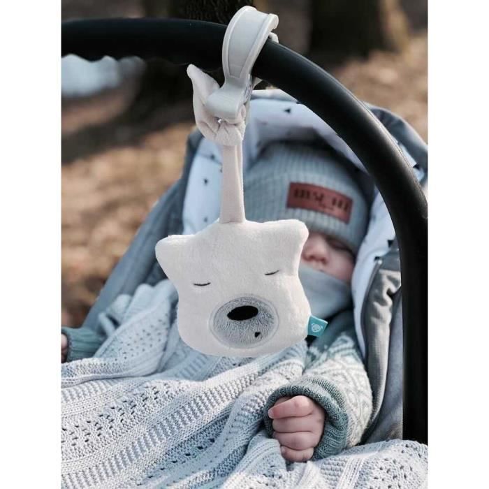 Peluche Nounours Myhummy Mini avec pince, Aide au sommeil bébé avec bruit  blanc