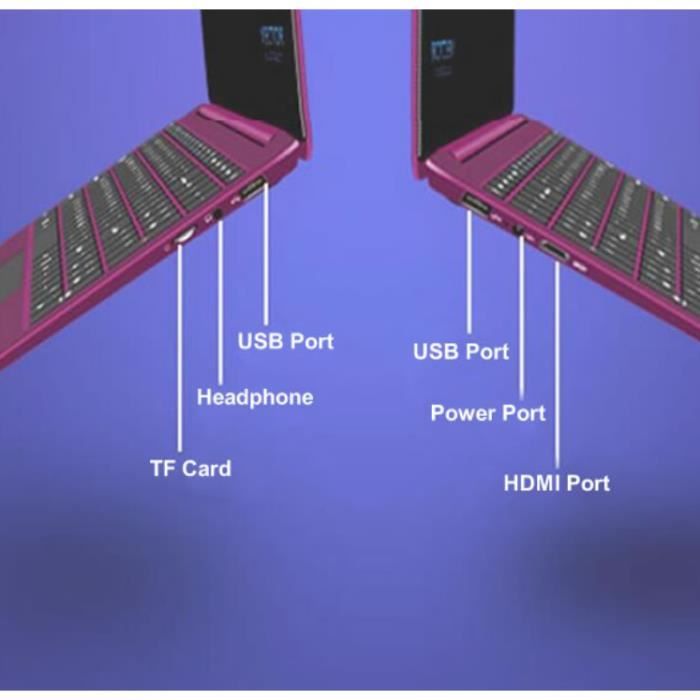 ® Latpops 15.6 pouces Violet Métal Shell3
