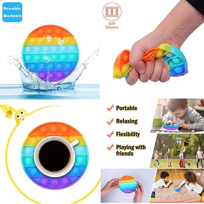 Lot De 8 Jouets Anti-Stress En Silicone Avec Ventouse – Bandes Extensibles Pour Massage Sensoriel – Favorise La Concentration – Cadeau Pour Adultes Et Enfants