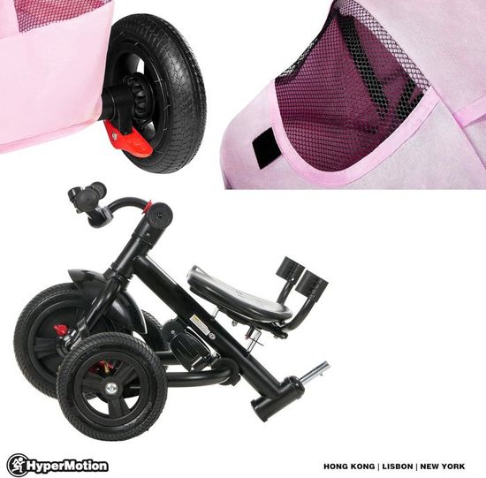 HyperMotion Tobi Rocket – Tricycle 5 En 1 évolutif Pour Enfants De 1,5 à 5 Ans (gris)