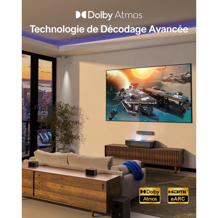 Barre De Son ULTIMEA APOLLO S80 – Home Cinéma 5.1 Dolby Atmos, Bluetooth, Caisson 320W