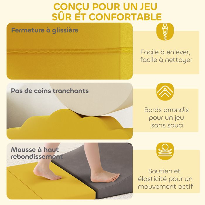 Blocs Mousse Aomdom – Le Parcours Motricité Qui Va Faire Grimper, Sauter Et Créer Vos Petits